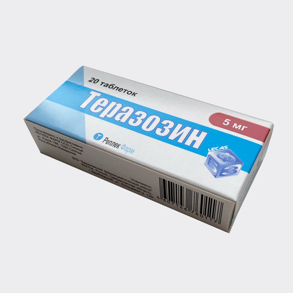 Теразозин — LEKAS фармацевтический завод
